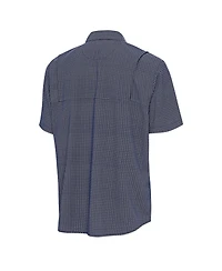 Antigua Men's Navy New York Yankees Mosaic Button-Up Shirt