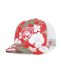 '47 Brand Men's Red/White Florida Panthers Beach Side Adjustable Trucker Hat