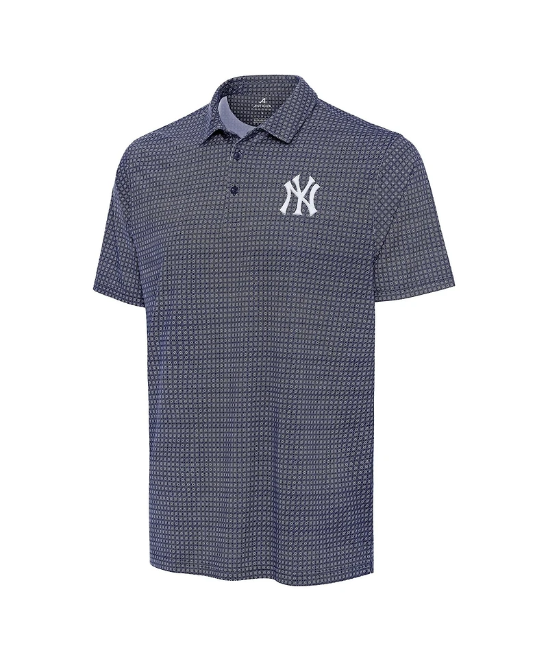 Antigua Men's Navy New York Yankees Mosaic Polo Shirt