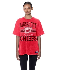 New Era Women's Red Kansas City Chiefs Throwback Oversized T-Shirt