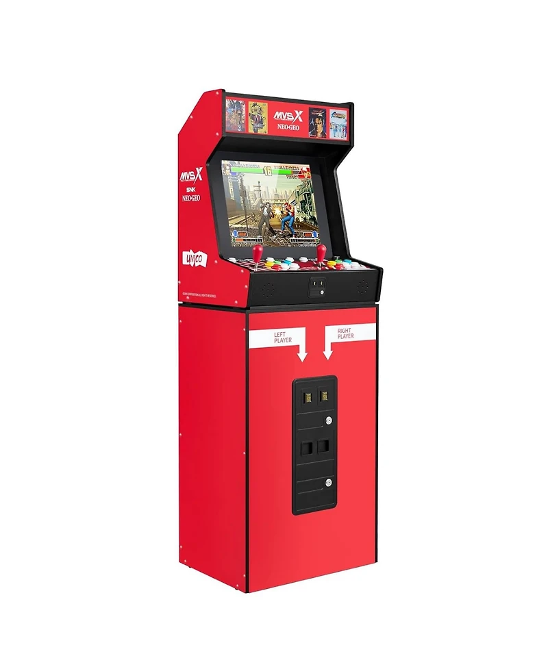 Unico Mvsx Home Arcade Bartop Console and Base with 50 Snk Classic Games Including King of Fighters, Metal Slug, Samurai Showdown and More