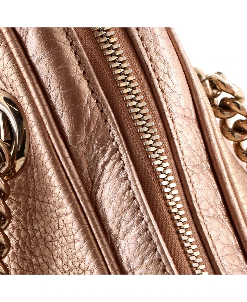 Pre-Owned Gucci Small Soho Chain Zip Shoulder Bag Leather