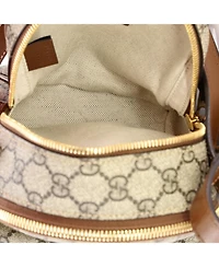 Pre-Owned Gucci Mini Interlocking G Patch Multi-Function Shoulder Bag Gg Coated Canvas