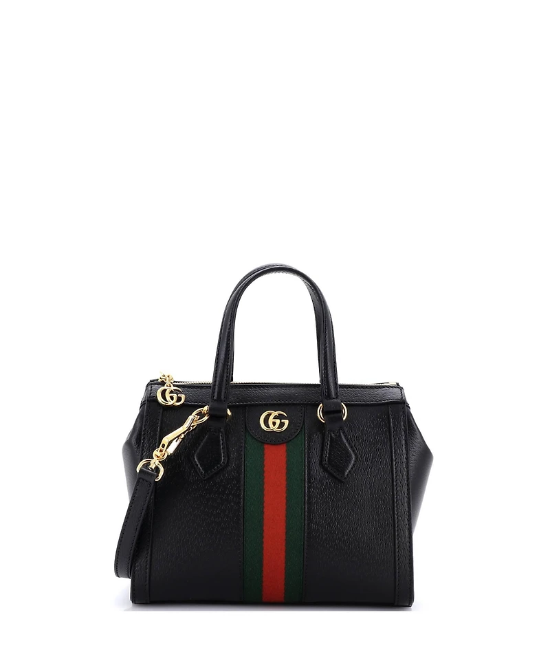Pre-Owned Gucci Small Ophidia Top Handle Tote Leather