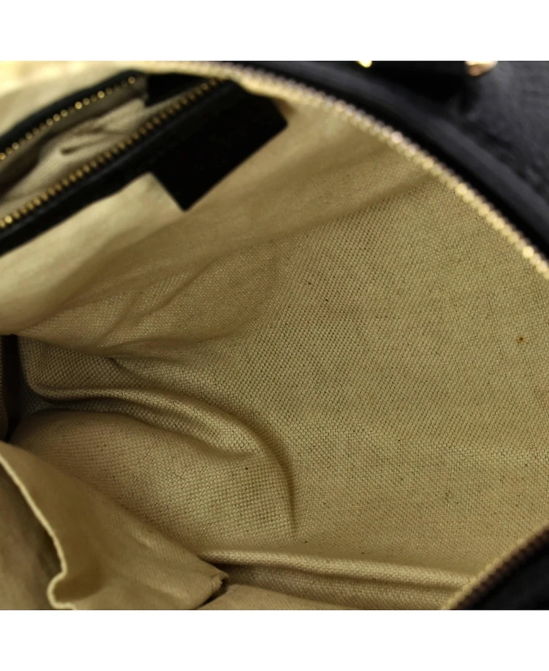 Pre-Owned Gucci Medium Vintage Web Boston Bag Leather