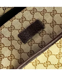 Pre-Owned Gucci Medium Front Pocket Web Messenger Gg Canvas