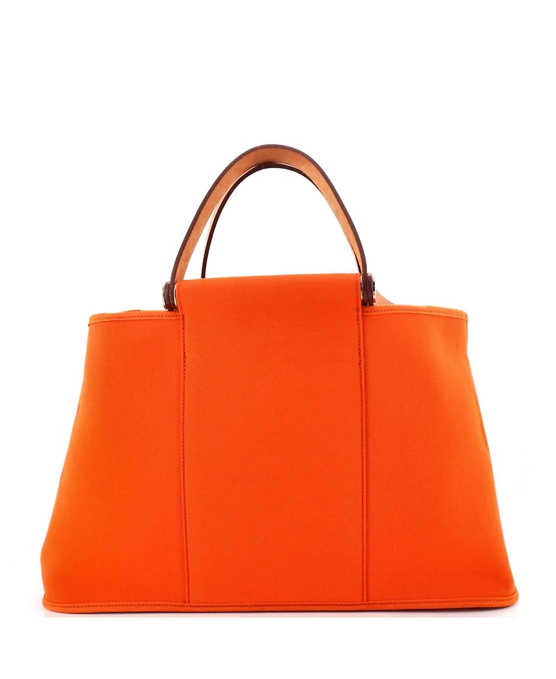 Pre-Owned HERMES 39 Cabag Elan Toile and Leather