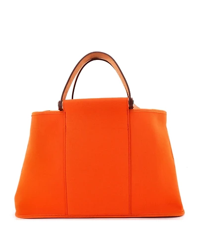 Pre-Owned HERMES 39 Cabag Elan Toile and Leather
