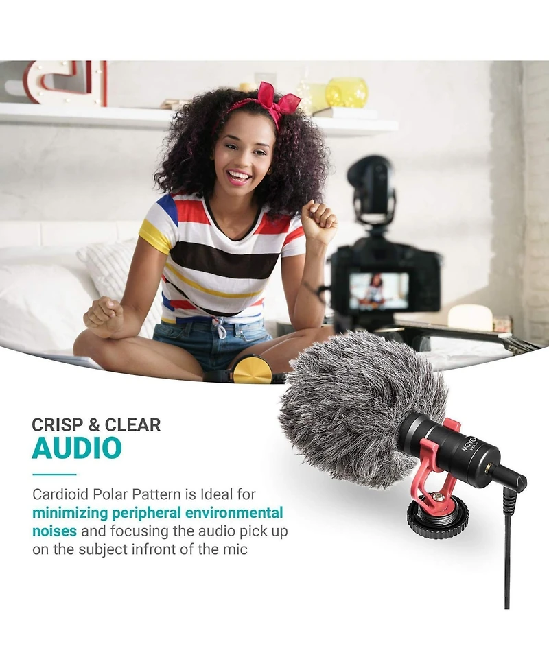 Movo VXR10 Universal Video Microphone with Lightning Adapter