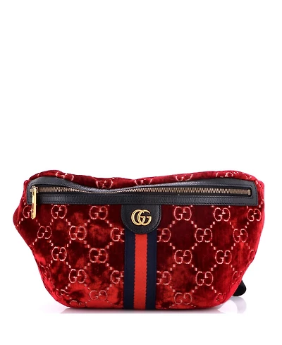 Pre-Owned Gucci Ophidia Zip Belt Bag Gg Velvet