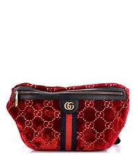 Pre-Owned Gucci Ophidia Zip Belt Bag Gg Velvet