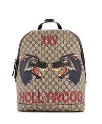 Pre-Owned Gucci Medium Zip Around Backpack Printed Gg Coated Canvas