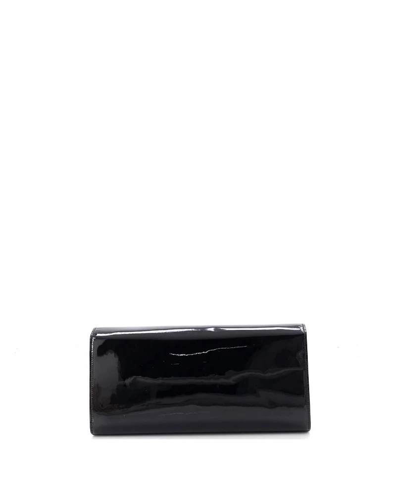 Pre-Owned Saint Laurent Long Classic Monogram Clutch Patent
