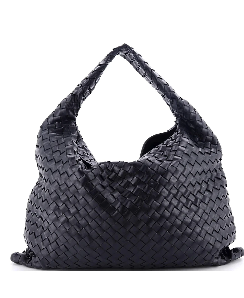 Pre-Owned Bottega Veneta Large Hop Hobo Intrecciato Leather