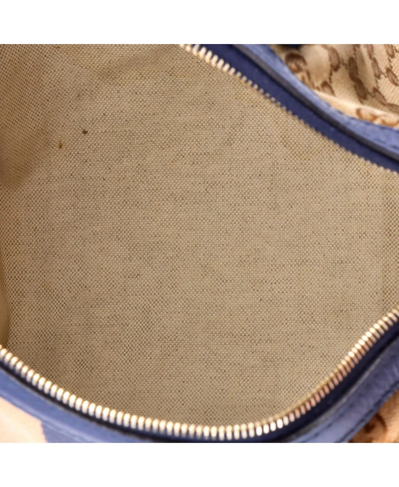 Pre-Owned Gucci Medium Vintage Web Boston Bag Gg Canvas
