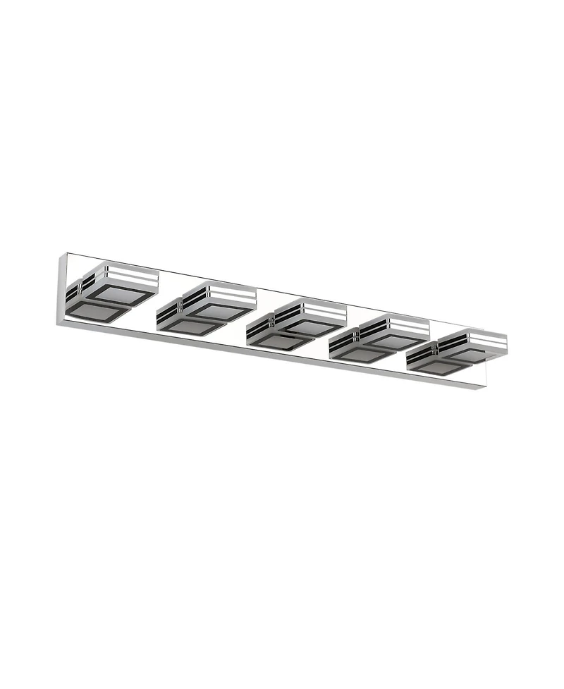 Busdays Inch Modern Light Led Vanity Light Square Acrylic Lampshades Wall Mount Fixture for Bathroom Mirror Lighting