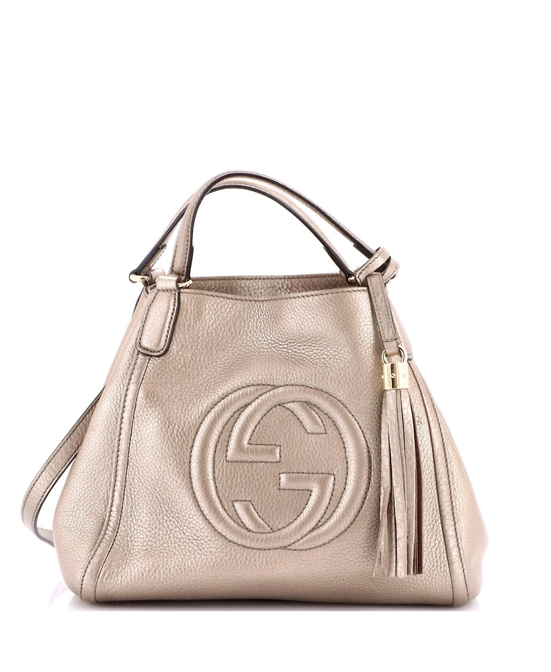 Pre-Owned Gucci Small Soho Convertible Shoulder Bag Leather