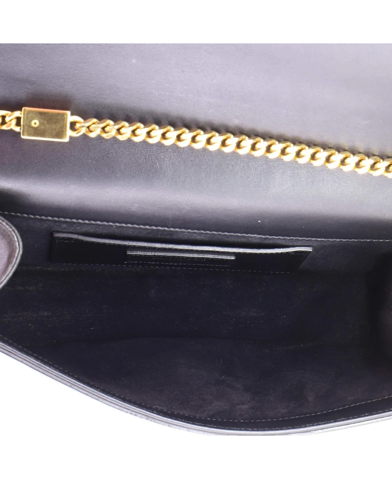 Pre-Owned Saint Laurent Medium Classic Monogram Tassel Crossbody Bag Leather