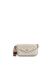 Pre-Owned Gucci Mini Ophidia Envelope Flap Shoulder Bag Gg Coated Canvas
