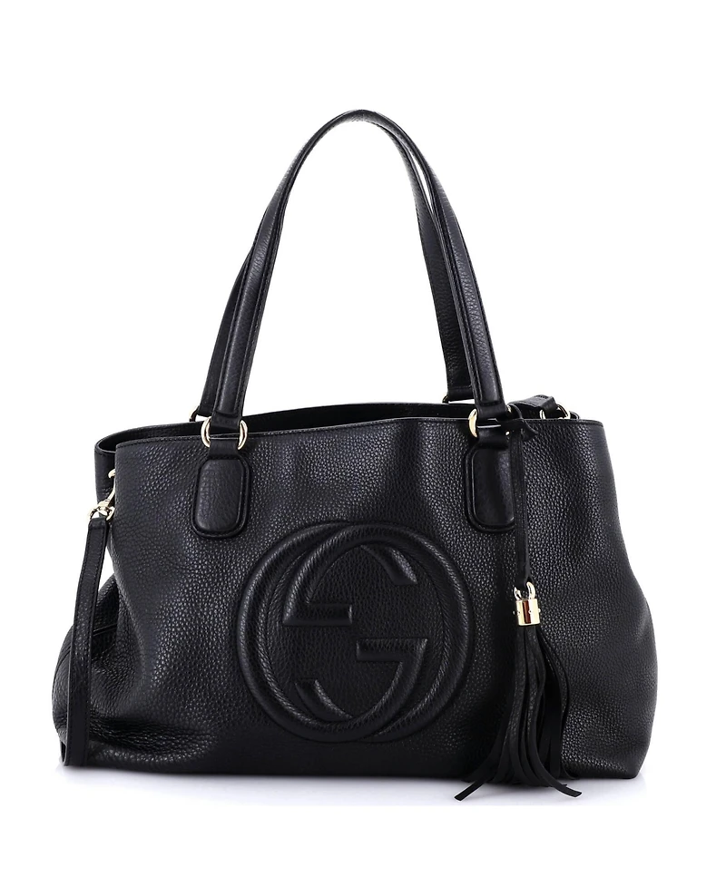 Pre-Owned Gucci Medium Soho Working Tote Leather