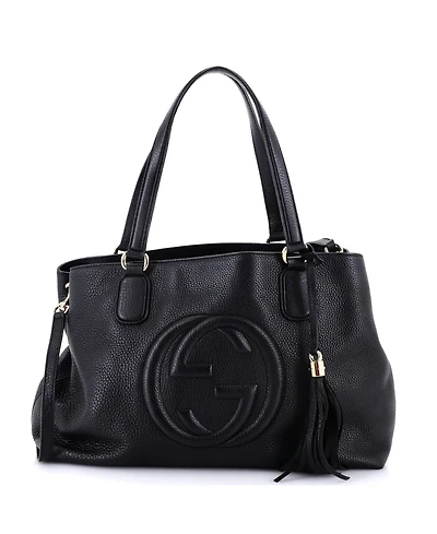 Pre-Owned Gucci Medium Soho Working Tote Leather