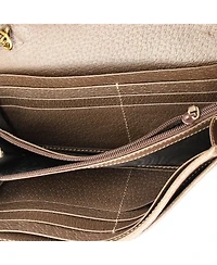 Pre-Owned Gucci Ophidia Chain Wallet Gg Coated Canvas