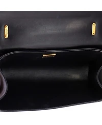 Pre-Owned Dolce & Gabbana Small Dg Girls Flap Bag Embellished Leather