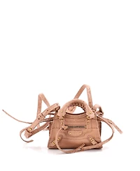 Pre-Owned Balenciaga Super Nano Neo Classic City Bag Embossed Leather