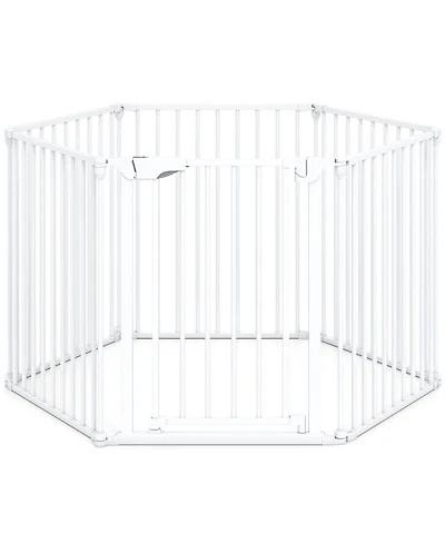 Cozito Extra Wide 6-Panel Adjustable Gate Fits 34.5-154 in Openings