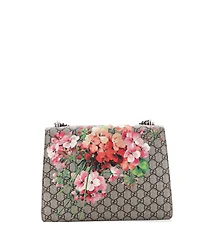 Pre-Owned Gucci Medium Dionysus Bag Blooms Print Gg Coated Canvas