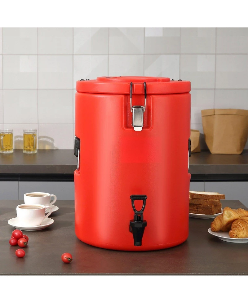 Cozito Stainless Steel Insulated Beverage Dispenser, 4.5 gal Thermal Drink Server with Spigot