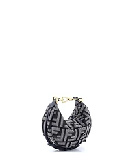Pre-Owned Fendi Nano Fendigraphy Bag Zucca Denim