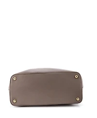 Pre-Owned Prada Medium Cuir Double Tote Leather