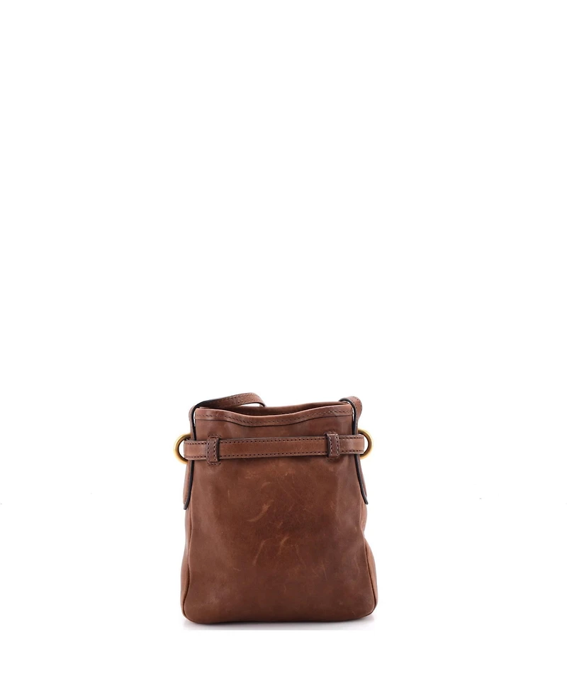 Pre-Owned Miu Miu Mini Aventure Pouch Leather