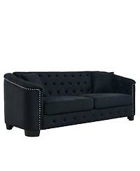 Streamdale Furniture Streamdale 77inch Modern Chesterfield Velvet Sofa