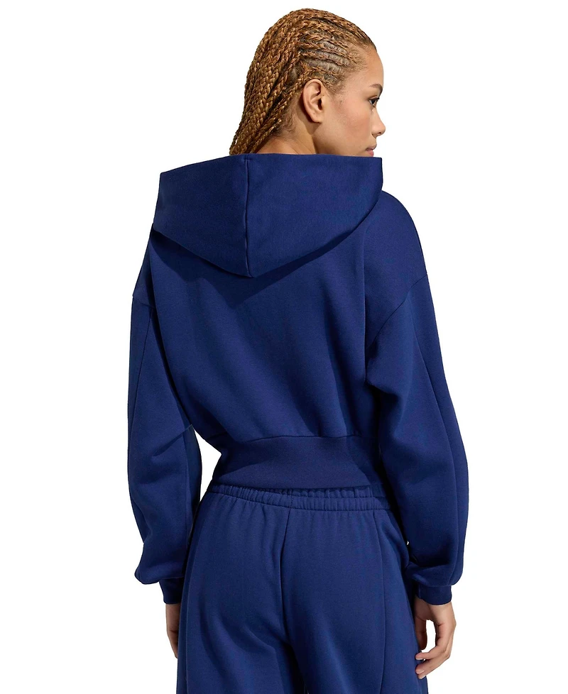 adidas Womens Essentials Contemporary Fleece Full-Zip Hooded Jacket