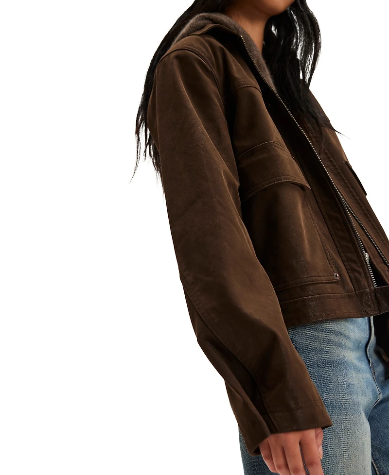 Free People Women's Boxy Collared Neck Jacket