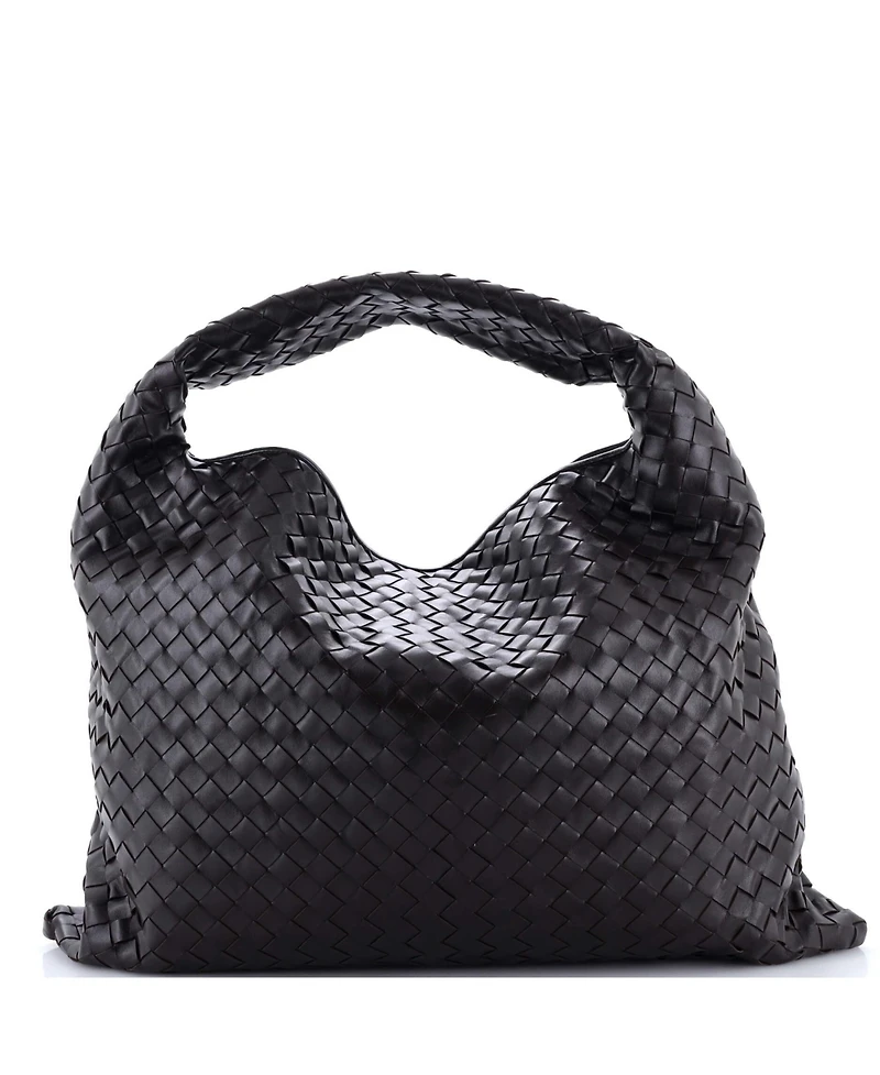 Pre-Owned Bottega Veneta Hop Hobo Intrecciato Leather
