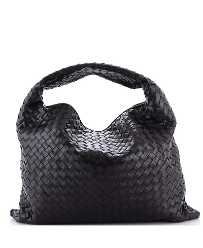 Pre-Owned Bottega Veneta Hop Hobo Intrecciato Leather