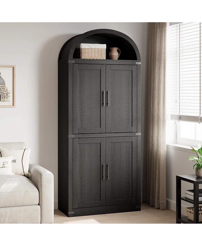 gaomon 71 Inch Tall Arched Display Cabinet