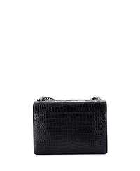 Pre-Owned Saint Laurent Medium Sunset Crossbody Bag Embossed Leather