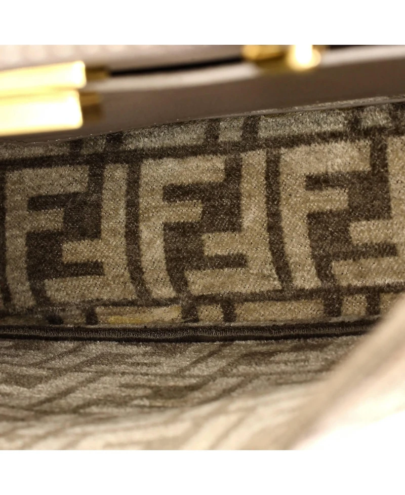 Pre-Owned Fendi Small Peekaboo ISeeU Bag Zucca Tapestry