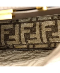 Pre-Owned Fendi Small Peekaboo ISeeU Bag Zucca Tapestry