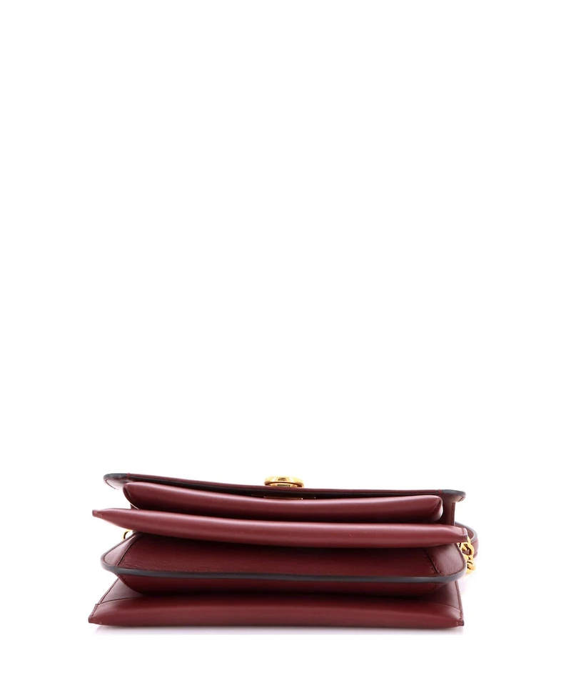 Pre-Owned Salvatore Ferragamo Medium Trifolio Flap Bag Leather