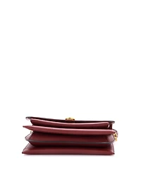 Pre-Owned Salvatore Ferragamo Medium Trifolio Flap Bag Leather