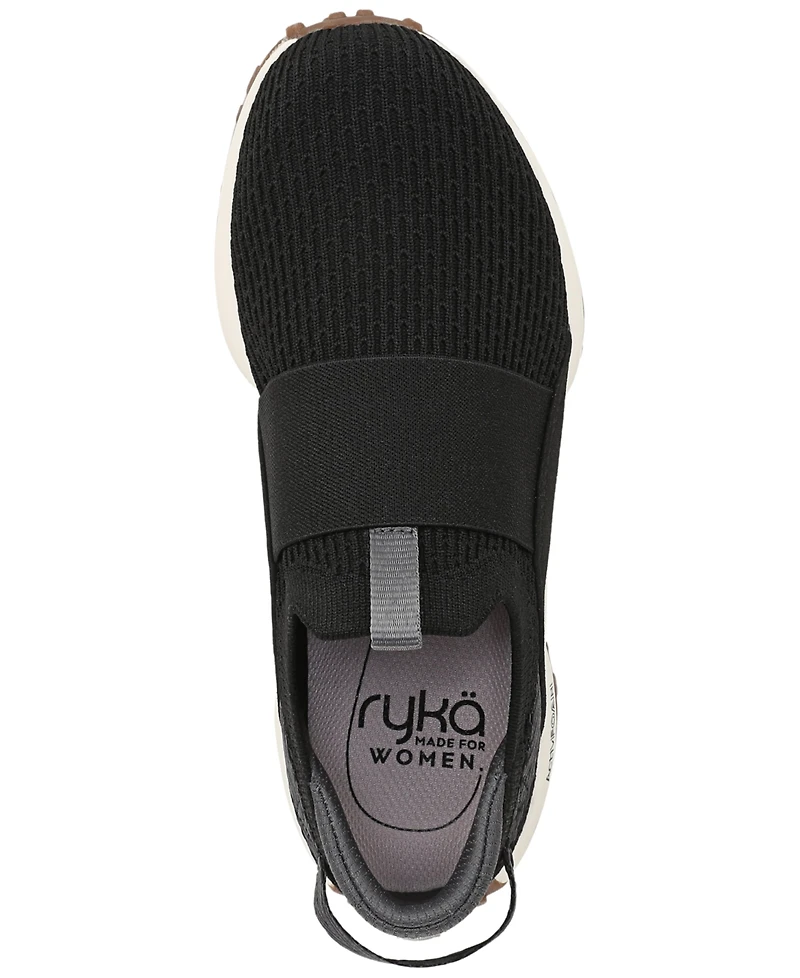 Ryka Women's Jumpstart Knit Running Inspired Slip-On Sneakers