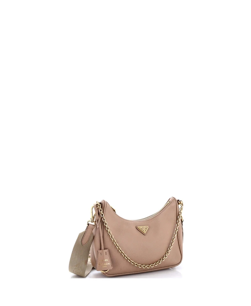 Pre-Owned Prada Small Re-Edition 2005 Shoulder Bag Saffiano Leather