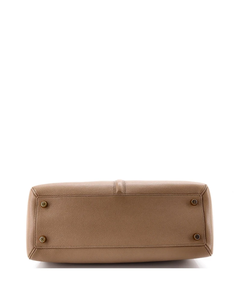 Pre-Owned Celine Medium 16 Top Handle Bag Grained Calfskin