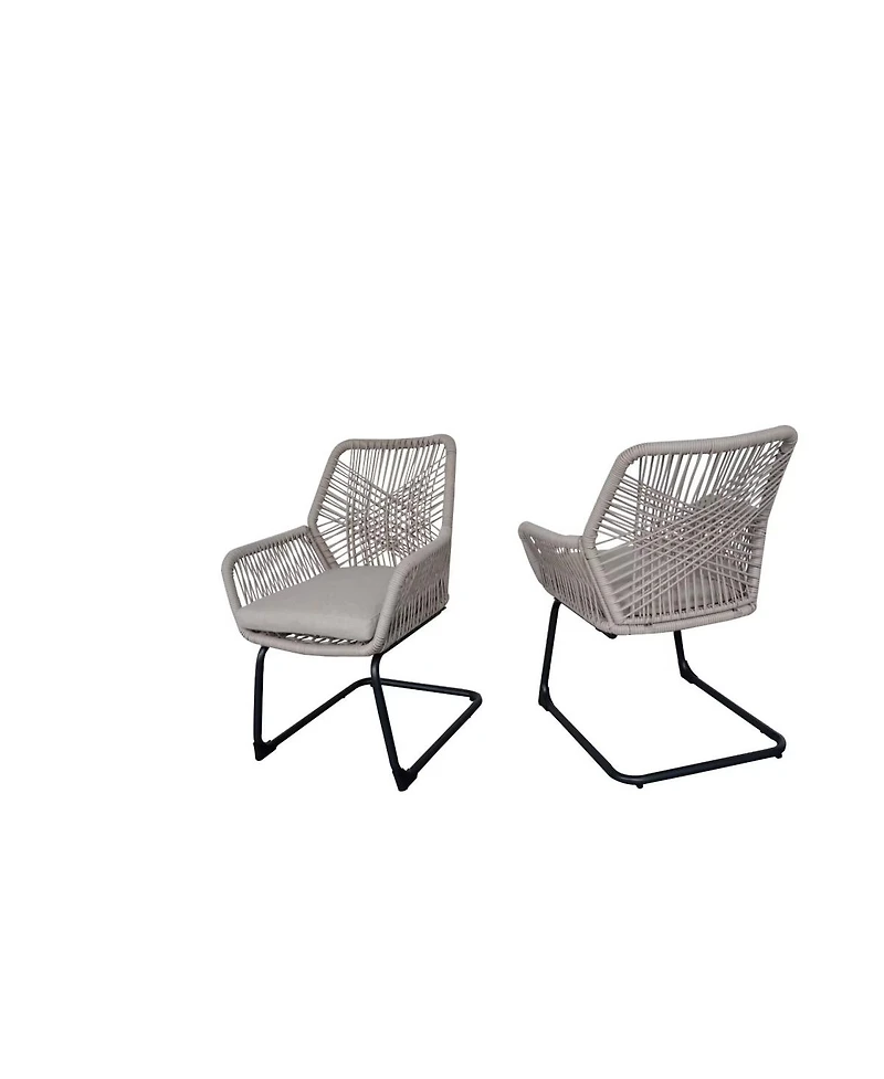 Streamdale Furniture Pe Rattan Outdoor Armchairs with Cushions, Set of 2