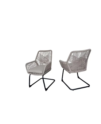 Streamdale Furniture Pe Rattan Outdoor Armchairs with Cushions, Set of 2